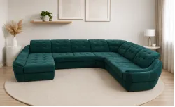 Colțar Extensibil Space XXL Verde - Vega 27 Stânga