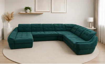 Colțar Extensibil Space XXL Verde - Vega 27 Stânga
