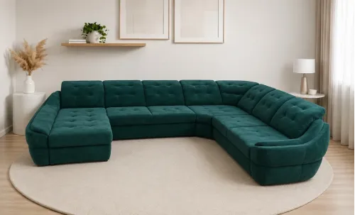Colțar Extensibil Space XXL Verde - Vega 27 Stânga