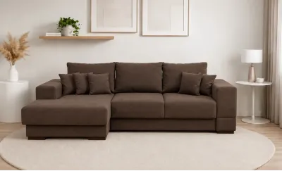 Colțar Extensibil Boston Maro - Vega 36 Stânga