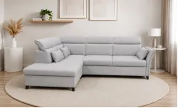 Colțar Extensibil Barry Gri Deschis - Vega 04 Stânga