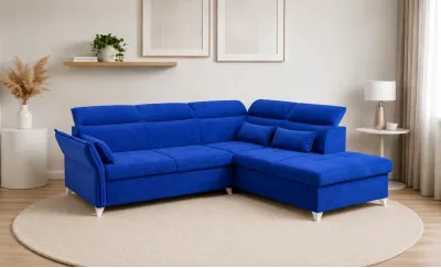 Colțar Extensibil Barry Albastru - Vega 38 Dreapta