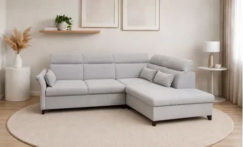 Colțar Extensibil Barry Gri Deschis - Vega 04 Dreapta