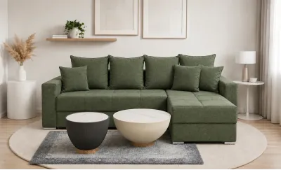 Colțar Extensibil Claudia Mare XXL Bonell Verde - Aragon 39, Interschimbabil
