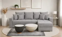 Colțar Extensibil Claudia Mare XXL Memory Gri - Aragon 83, Interschimbabil