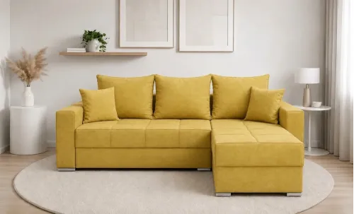 Colțar Extensibil Claudia XXS Memory Galben - Lemon 43 Interschimbabil