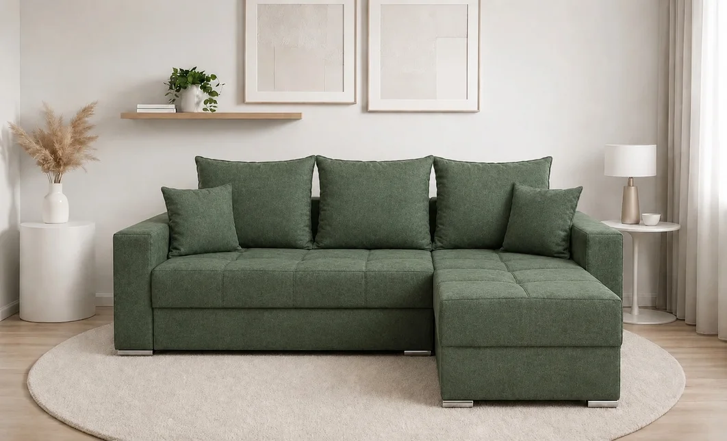 Colțar Extensibil Claudia XXS Memory Verde - Aragon 39 Interschimbabil