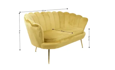 Canapea Marbella KJL2130, Galben