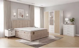 Amenajare Dormitor "Smart White Minimalist"