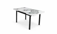 Masă Extensibilă Blat Ceramic Alb-Cappuccino KJT416 / DT018 1