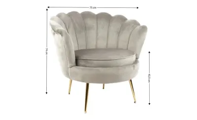 Fotoliu Marbella KJL2140 Gri