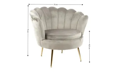 Fotoliu Marbella KJL2140 Gri