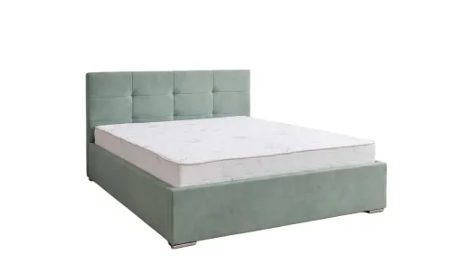 Pat Tapitat Fresh, Verde Seladon/Somieră rabatabilă 160x200