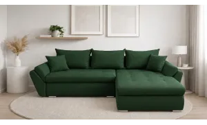Colțar Extensibil Confort cu Spumă HR, Verde Smarald