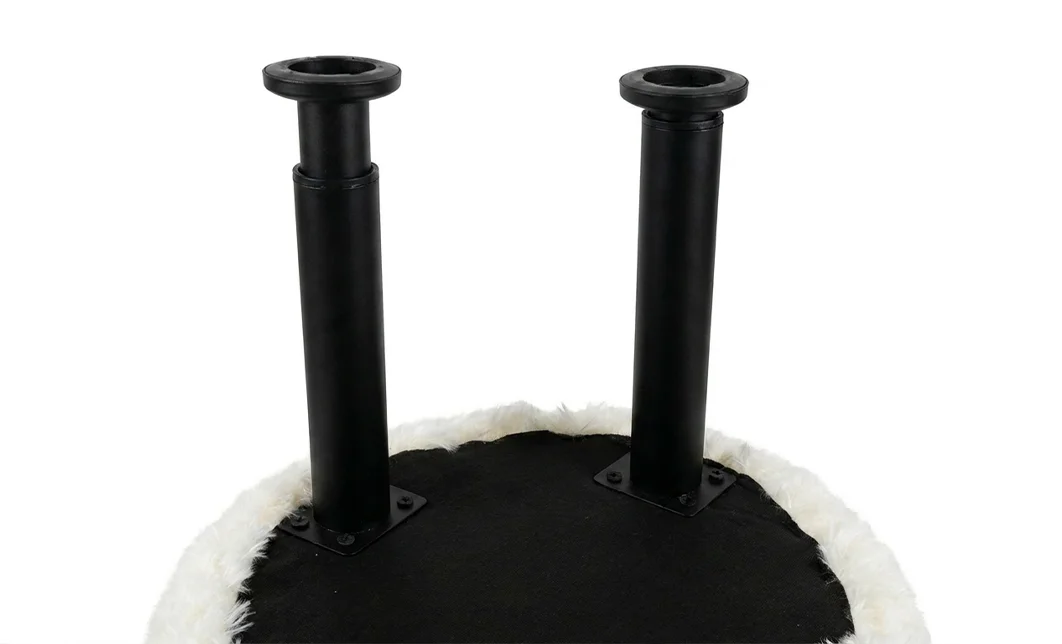 Taburet Oita KJP7030, Alb cu Negru 3
