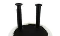 Taburet Oita KJP7030, Alb cu Negru 3