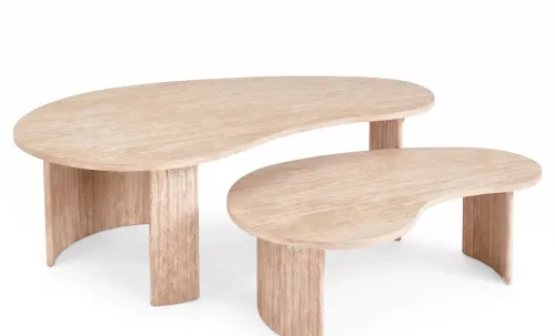 Set 2 Măsuțe Cafea CT 8111 Natural