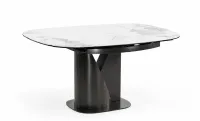 Masă Living Extensibilă Blat Ceramic Alb Marmură CT111 2