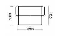 Canapea Extensibilă Parker, Gri 4
