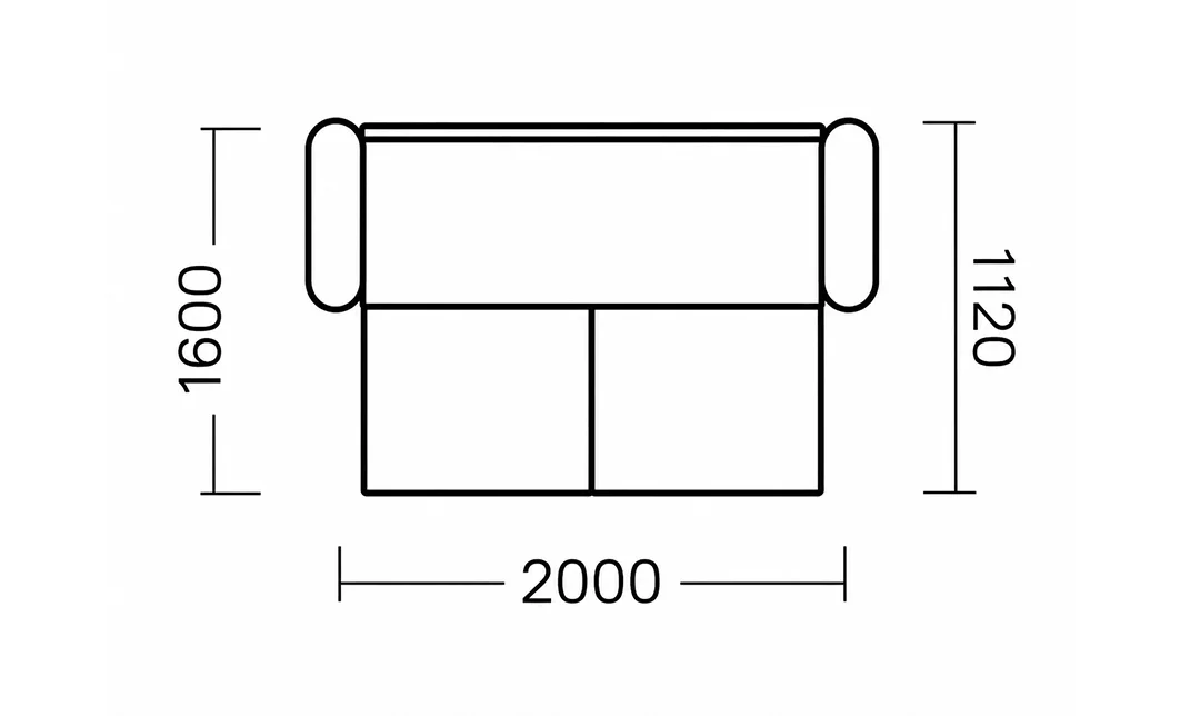 Canapea Extensibilă Parker, Gri 3