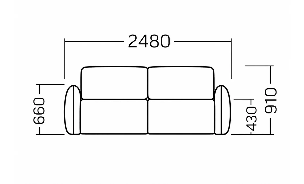 Canapea Extensibilă Parker, Gri 4