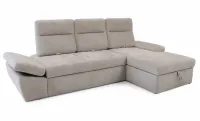 Colțar Extensibil Oliver Luka cu Ladă Depozitare, Șezlong Dreapta, Bej 2