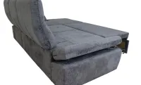 Colțar Extensibil Oliver Luka cu Ladă Depozitare, Șezlong Dreapta, Gri 9