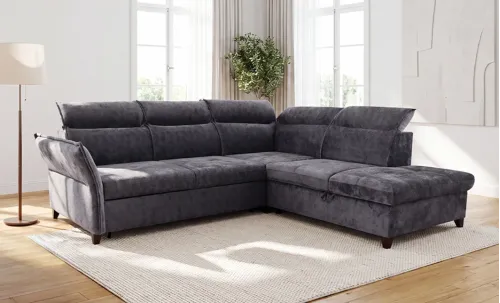 Colțar Extensibil Barry Gri - Luka 3 Dreapta