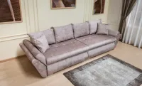 Canapea Extensibilă Confort Paradisso cu Spumă HR, Maro 7