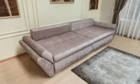 Canapea Extensibilă Confort Paradisso cu Spumă HR, Maro