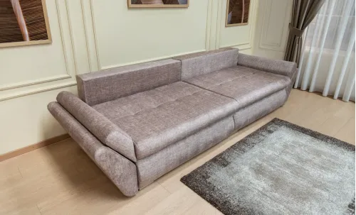 Canapea Extensibilă Confort Paradisso cu Spumă HR, Maro