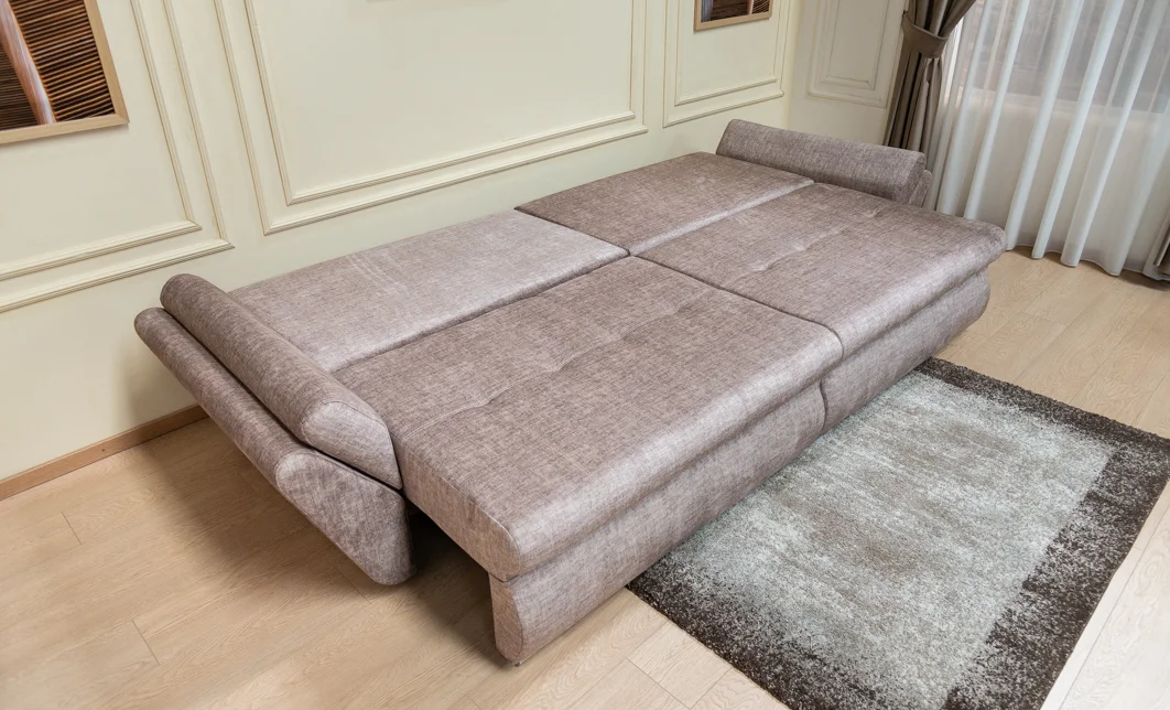 Canapea Extensibilă Confort Paradisso cu Spumă HR, Maro