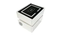 Noptieră Smart Multifuncțională KJN6251 Albă 2 Sertare 3