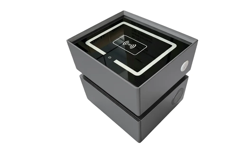 Noptieră Smart Multifuncțională KJN6251 Gri 2 Sertare 3