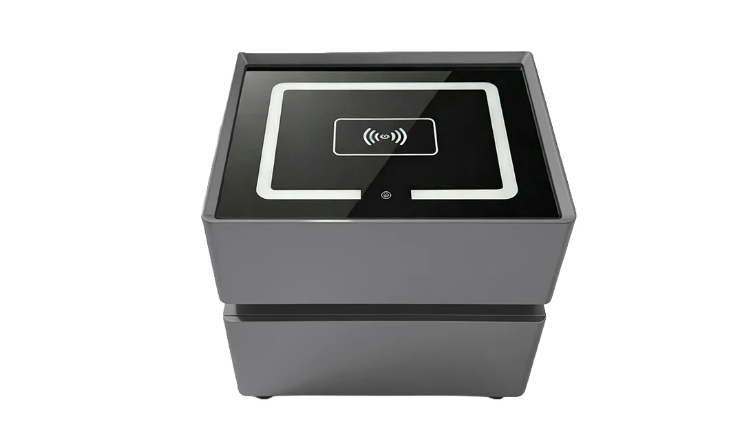 Noptieră Smart Multifuncțională KJN6251 Gri 2 Sertare 4
