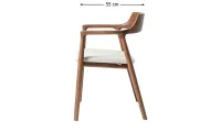 Scaun Living KJC6255 Lemn Bej 3