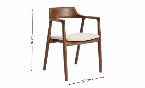 Scaun Living KJC6255 Lemn Bej