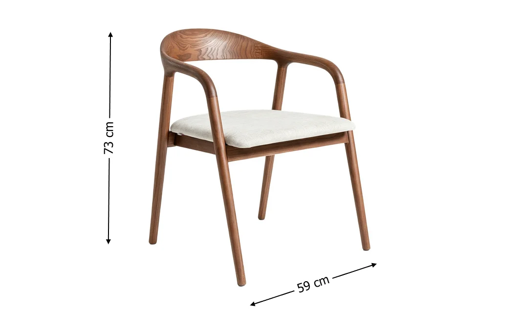 Scaun Living KJC6257 Lemn Bej 2