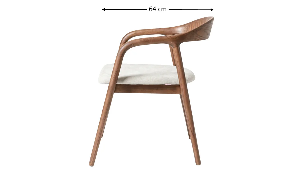 Scaun Living KJC6257 Lemn Bej 3