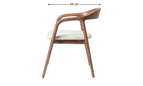Scaun Living KJC6257 Lemn Bej