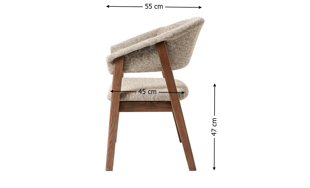 Scaun Living KJC6274 Lemn Bej 2