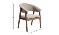 Scaun Living KJC6274 Lemn Bej 3