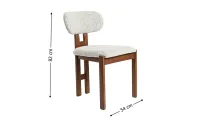Scaun Living KJC6271 Lemn Bej 2