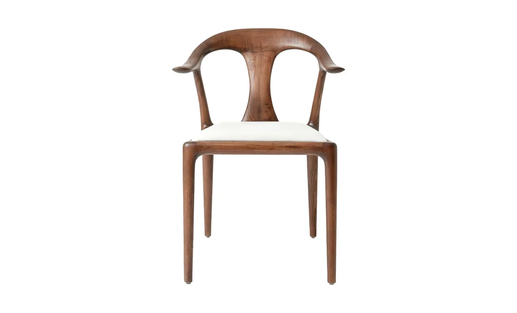 Scaun Living KJC7405 Lemn Alb 2