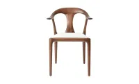 Scaun Living KJC7405 Lemn Alb 2