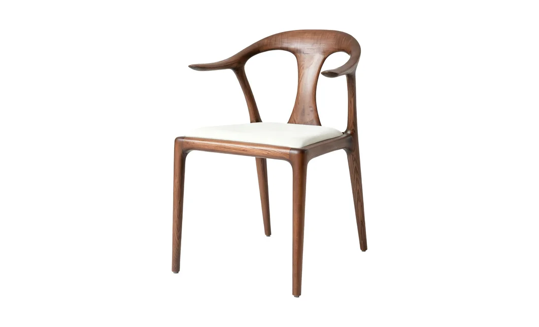 Scaun Living KJC7405 Lemn Alb 5