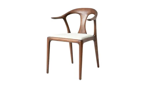 Scaun Living KJC7405 Lemn Alb