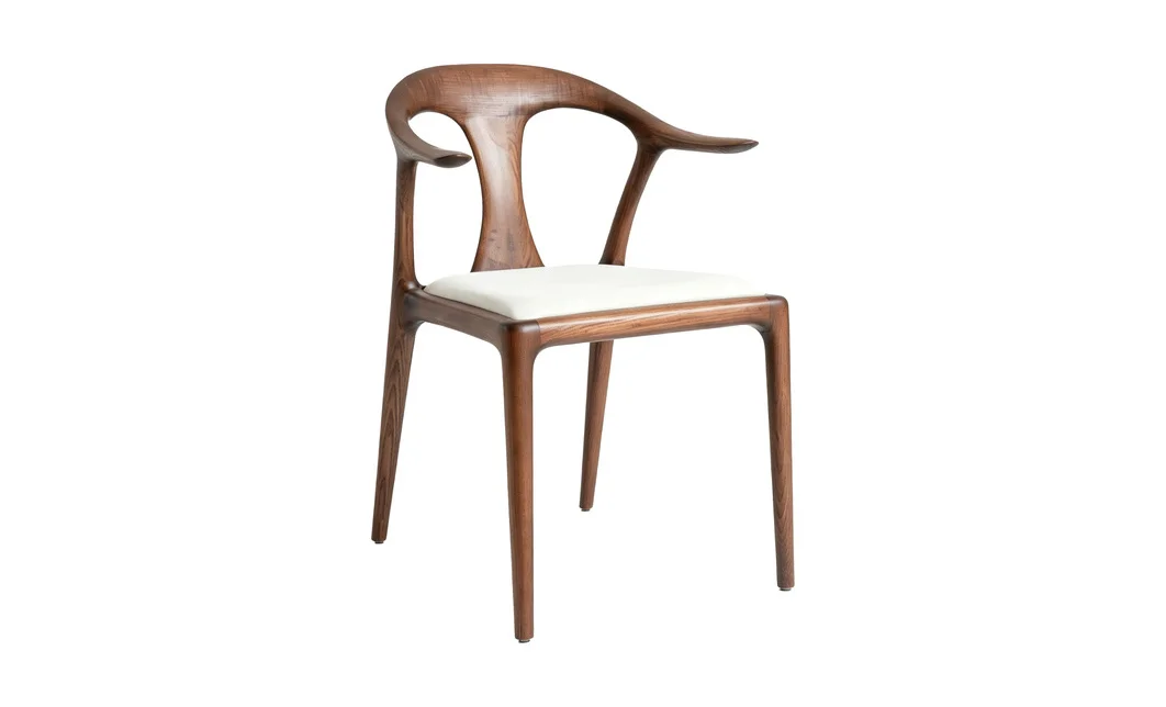 Scaun Living KJC7405 Lemn Alb
