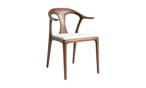 Scaun Living KJC7405 Lemn Alb