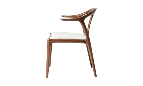Scaun Living KJC7405 Lemn Alb